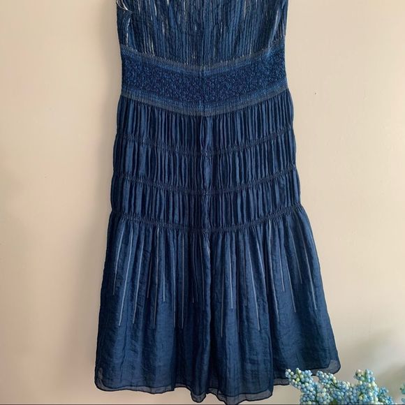 Cynthia Rowley • Drop Waist Ruched Dress - Picture 7 of 8